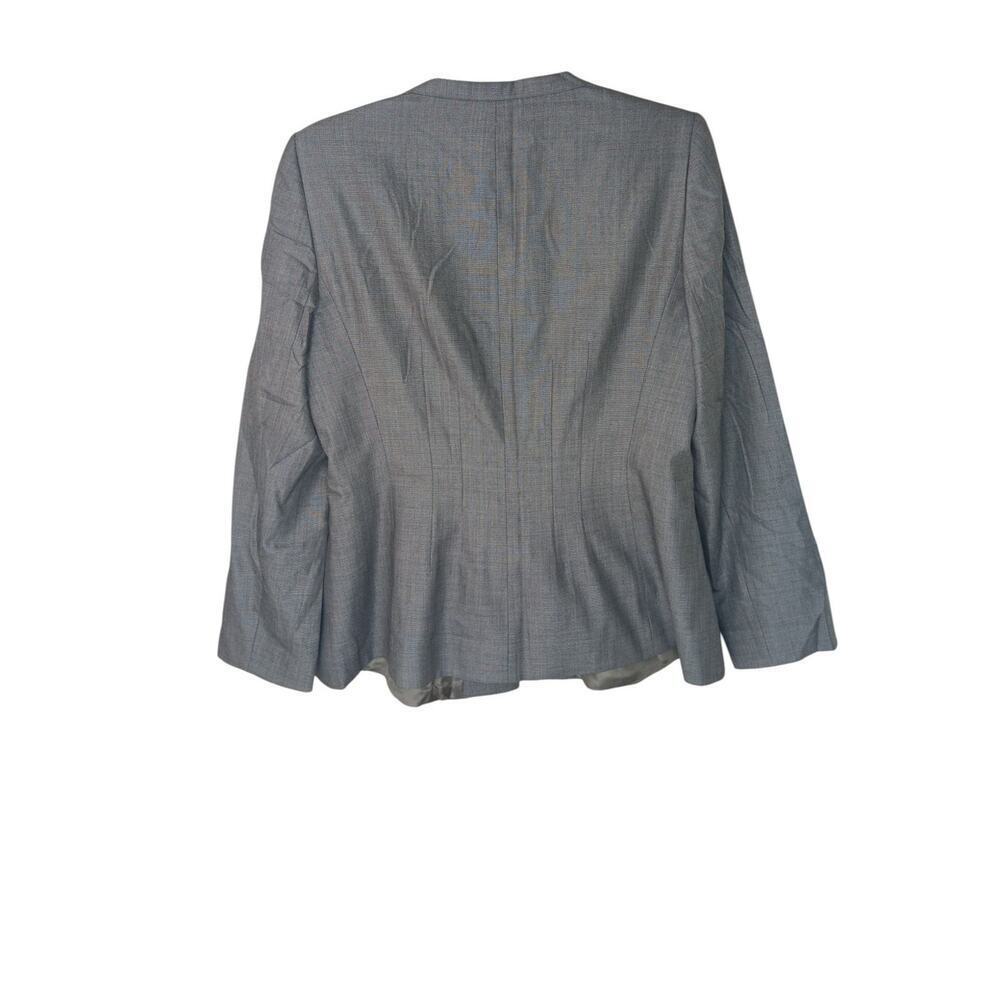 Giorgio Armani Gray Wool Silk Blend Jacket Blazer Size 46 (US 12) Made in Italy - Picture 3 of 16